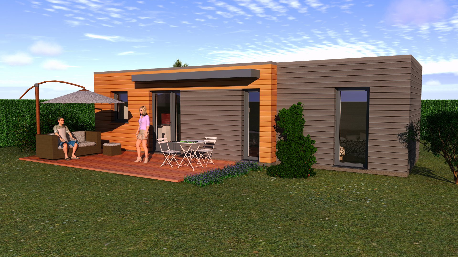 Module Habitat Module bois grand modèle